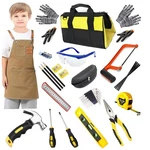 Kids Real Tools Set, Woodworking 38 Pieces With Bag, Work.... Fixed Price $54.94.