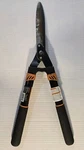 Fiskars 23" Wavy Blade Hedge Shears Non-slip Grip, Adjustable Tension, Steel. Fixed Price $18.80.