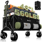 Hikemoon 300L Extra Large Wagons Carts Foldable, 560LBS Heavy Duty Collapsible. Fixed Price $181.64.