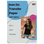 Ppd 8.5X11" Inkjet Iron-on Heat 11, Dark (100 Sheets). Fixed Price $78.45.
