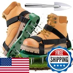 Ohuhu Lawn Aerator Shoes W/ Hook & Loop Straps - Easy Aeration, New Design. Fixed Price $58.60.
