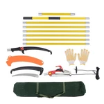 27 Feet Tree Pole Pruner Manual Branches Trimmer Garden Tools Yellow. Fixed Price $56.56.