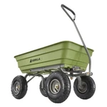 Gorilla Carts Poly Garden Dump Camping Wagon, 600 Pound Capacity, Green. Fixed Price $149.99.