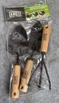 Ames Wood Grip 3 Piece Hand Garden Tool Set - Trowel, Cultivator & Transplanter. Fixed Price $10.99.