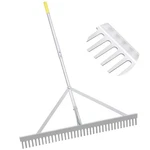 Byhagern Landscape Rake 36" Aluminum Leaf & Soil With 69" Handle. Fixed Price $91.94.