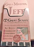 Great 20" Wooden Bbq Grill Scraper Personalized Jeff Brand New. Fixed Price $20.08.