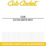 Cub Cadet 703-08076-0637 Roller Mount Bracket Z Force 48 Striping 19A70019. Fixed Price $36.03.