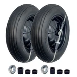 2-PACK Of 4.80/4.00-8" Flat Free Tire On WHEEL,16"UNIVERSAL Solid Barre.... Fixed Price $85.48.