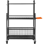 Garden Tool Organizer, 16-SLOTS With Hooks, Yard Rack Wheels, Holds. Fixed Price $98.61.
