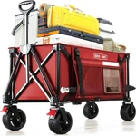 Overmont Collapsible Wagon Cart With Wheels - 180L Foldable Heavy Duty .... Fixed Price $121.79.
