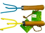 2PK Cultivator Rake Tiller Tools- Strong Steel & Comfy Wooden Handle 14Z. Fixed Price $13.95.