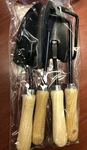 Yardsmith 4 Piece Wood Hand Tool Set. Fixed Price $19.99.
