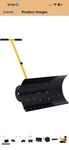 Snow With Wheels, Heavy Duty Metal Shovels Pusher. Fixed Price $62.25.
