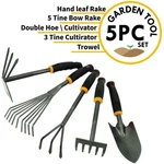 Centurion Hammerstone Steel Garden Tools With Ergonomic Rubber Grips, Set Of 5. Fixed Price $31.75.