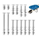 14 Pcs 304 Stainless Steel Wheelbarrow Handles Replacement Bolt Nut Kit,. Fixed Price $20.16.