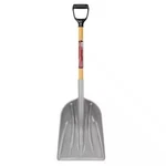 Husky 14.5 In. Wide Blade Poly Scoop Shovel With 31 Wood Handle D-grip. Fixed Price $47.49.