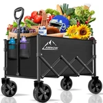 Collapsible Folding Wagon Cart, 350LBS Utility Large Capacity Foldable W.... Fixed Price $54.99.