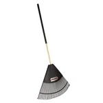 Large Wide 32 In. Leaf Rake With Comfort Grip, Sturdy Lawn Garden Yard Cleanup. Fixed Price $25.57.