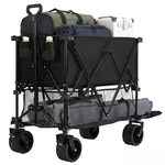 Newbulig Large Capacity Wagon Carts Foldable, 440LB Heavy-duty Double Decker. Fixed Price $126.84.