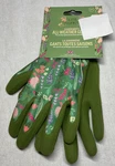 Kate Merritt Garden Gloves Green Floral Size Small French Inspired Nip. Fixed Price $13.99.