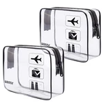 Tsa Approved Clear Travel Toiletry Bag Wih Zippers Carry-on Accessorie.... Fixed Price $17.78.