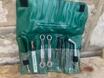 Nos Cyclone Rake 9 Piece Oil Change And Maintenance Tool Kit With Vinyl Pouch. Fixed Price $20.00.