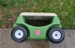 Vintage Step 2 Rolling Garden Hopper - Multi Purpose Utility Seat Storage Cart. Fixed Price $74.98.