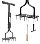 Vanpein Lawn Aerator Manual Tool With 15 Iron Spikes, Garden Grass Aera.... Fixed Price $52.14.