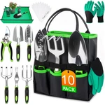 Wowbox Tools Set 10 Pcs, Heavy Duty Gardening Hand Kit With Sto.... Fixed Price $37.99.