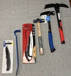 Hammer Saw Knife Pry Bar Tools Kobalt Vaughan Corona Truper Steel New Lot Of 6. Fixed Price $69.95.