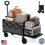 Geisoun Collapsible Wagon With Wheels & Tailgate 350LBS Foldable Utility Cart. Fixed Price $60.46.