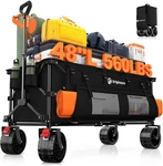 48" Collapsible Wagon Cart Foldable, 560LBS Weight Capacity 300L Heavy Duty. Fixed Price $142.88.