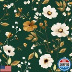 Bokebeve Green Leaf Wallpaper Peel And Stick Gold Floral Contact Boho. Fixed Price $27.99.