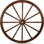 Leigh Country Tx 93951 Wagon Wheel, 30", Walnut Inch Finish. Fixed Price $72.25.