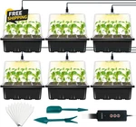 6-SET Seed Starter With Grow Light, Starting Trays Kits. Fixed Price $23.15.