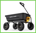 Gorilla Carts Poly Garden Dump 4 Cu. Ft. 600 Lb W/ Pneumatic Tires. Fixed Price $199.37.