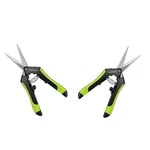 Vivosun 2PCS 6.5" Hand Pruner Pruning Shear W/ Straight Stainless Black & Green. Fixed Price $10.79.