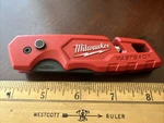 Milwaukee 48-22-1501 Fastback Folding Utility Knife Wire Stripper W/ Clip & Loop. Fixed Price $11.95.