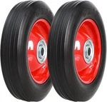 Mzrexn 6" 1.5" Flat Free Solid Rubber Tire And Wheel Assemblies (2 Red. Fixed Price $38.91.