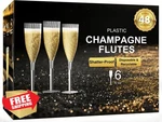 Guanqiao 48PK Clear Champagne Flutes 6OZ Disposable Wine Glasses. Fixed Price $45.59.