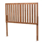 Baxton Studio Oren Modern And Ash Walnut Finished Wood Queen Size Headboard. Fixed Price $180.73.