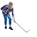 Rolkar Sickle Weeding Garden Tool, Hand Scythe For Grass Cutting, Silver. Fixed Price $28.88.
