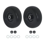 Lablt 2 Pack 9X3.50-4'' Flat Free Lawnmower Tire & Wheel Assemblies Pu Solid. Fixed Price $39.10.