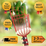 Fruit Picker Pole Tool With Basket, 35-65 Inch Adjustable Long Handle. Fixed Price $49.99.