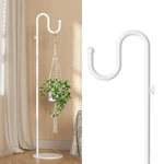 Niffgaff 74" Shepherds Hook Stand For Bird Feeders, Plants, Lanterns, Wreaths. Fixed Price $101.98.