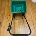 Rim Walk-behind Yard Spreader: Grass Seeds, Fertilizer, Ice Melt, Salt. Fixed Price $35.00.