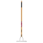 54 In. Long Wood Handle 19-TINE Adjustable Thatch Rake. Fixed Price $70.78.