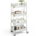 Olixis Metal 4 Tiers Utility Rolling Cart, Mobile Storage Shelf With Lockable. Fixed Price $41.44.