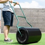 Costway 16" X 20" Lawn Roller Water Or Sand Filled Push Tow Behind Black. Fixed Price $84.99.