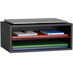 Gdindinfan Wood Desktop Letter Tray File Organizer Mail Sorter Adjustable Black. Fixed Price $38.38.